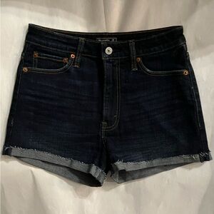 ABERCROMBIE & FITCH HIGH RISE DENIM SHORTS
